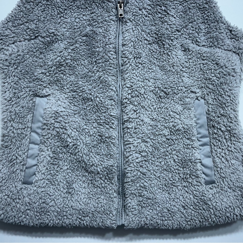 Patagonia Los Gatos Fleece Vest Womens Size Small Gray Deep Pile Full Zip - Picture 6 of 11